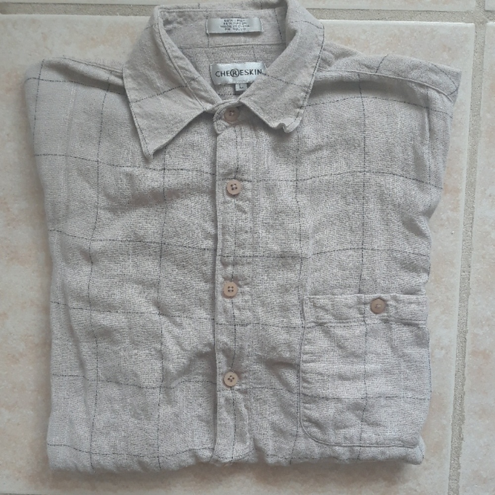*Host Pick*Chereskin casual button shirt, Size L